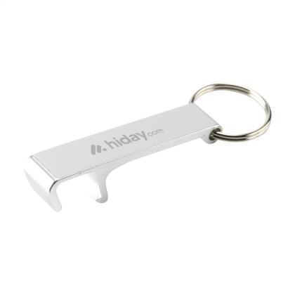 Alu Opener Phone Stand GRS Recycled keyring