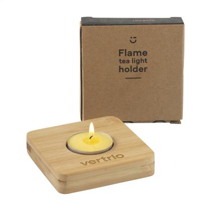 Flame tea light holder
