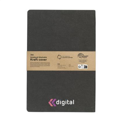 Paper Notebook GRS Washable Kraft Cover A5