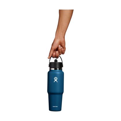 Hydro Flask Wide Mouth Travel Bottle with Flex Straw Cap 946 ml water bottle