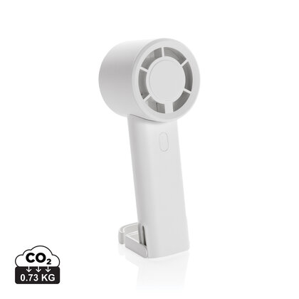 Twist RCS recycled plastic re-chargeable portable fan