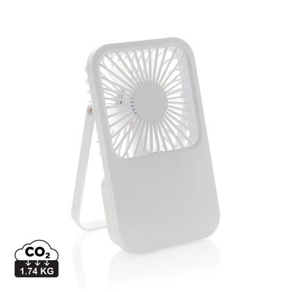 Aervina RCS recycled plastic re-chargeable desk fan