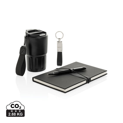 Swiss Peak RCS certified deluxe business gift set w/ tumbler