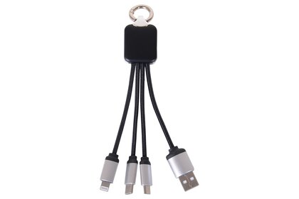 TULIP SQUARE Metallic Light-Up Logo Charging Cable