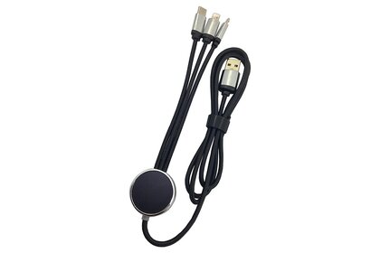 TULIP PLUS Metallic Light-Up Logo Charging Cable