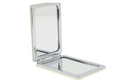 MIRORA Rectangular Faux Leather Compact Mirror