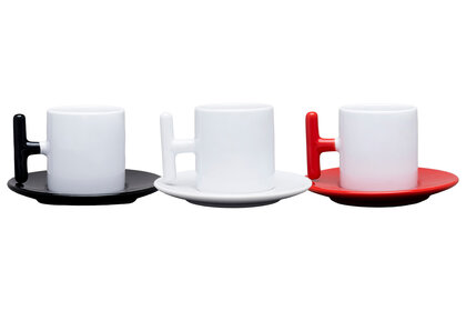 SOLIS Espresso Cup and Saucer Set - 2.2 oz