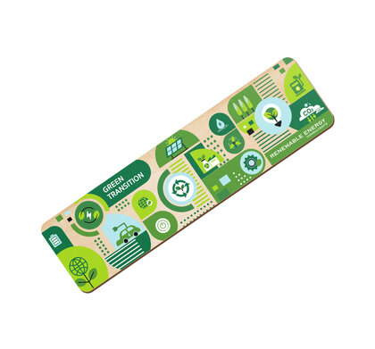 Sustainable Plywood Boomark - large