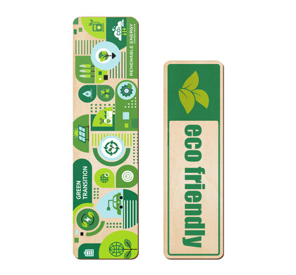 Sustainable Plywood Boomark - large