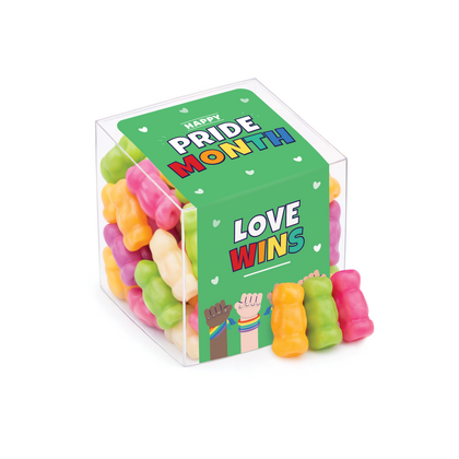 Pride Clear Cube - Haribo Mini Jelly Babies