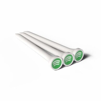 70MM WHITE BAMBOO GOLF TEES PRINTED 1 COLOUR IN THE CUP