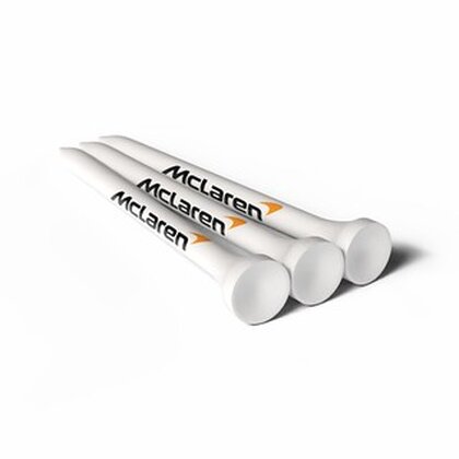 70MM WHITE BAMBOO GOLF TEES PRINTED 2 COLOURS ON THE SHANK