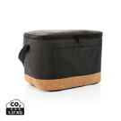 Impact AWARE&trade; XL RPET two tone cooler bag with cork detail