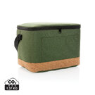 Impact AWARE&trade; XL RPET two tone cooler bag with cork detail