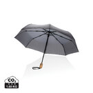 21" Impact AWARE&trade; RPET 190T bamboo auto open/close umbrella