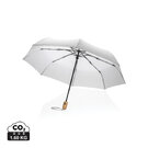 21" Impact AWARE&trade; RPET 190T bamboo auto open/close umbrella