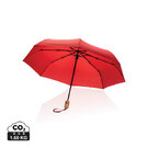 21" Impact AWARE&trade; RPET 190T bamboo auto open/close umbrella