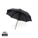 27" Impact AWARE&trade; RPET 190T auto open bamboo umbrella