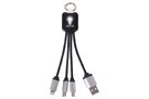 TULIP SQUARE Metallic Light-Up Logo Charging Cable