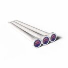 54MM WHITE BAMBOO GOLF TEES PRINTED 3 COLOURS IN THE CUP