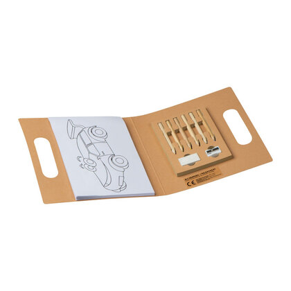 Kids Colouring Book with Coloured Pencils Forio