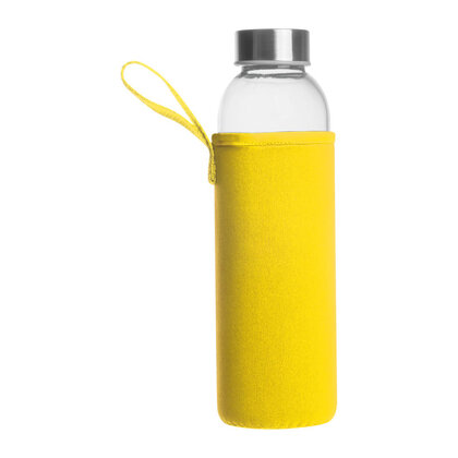 Glass Drinking Bottle in Neoprene Pouch Klagenfurt