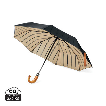 VINGA Bosler AWARE&trade; recycled pet 21" foldable umbrella