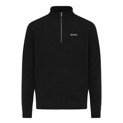 IQONIQ Elgon recycled cotton quarter zip sweater