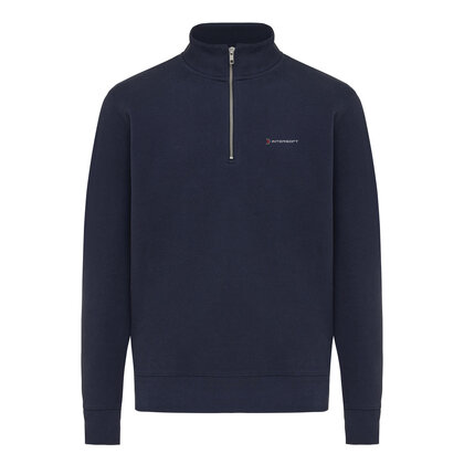 IQONIQ Elgon recycled cotton quarter zip sweater