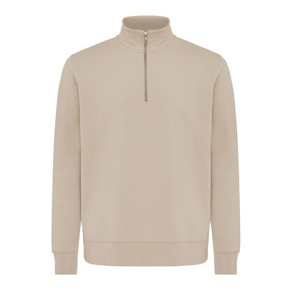 IQONIQ Elgon recycled cotton quarter zip sweater