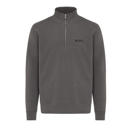 IQONIQ Elgon recycled cotton quarter zip sweater