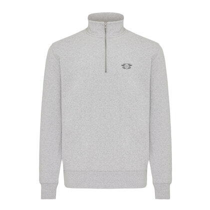 IQONIQ Elgon recycled cotton quarter zip sweater