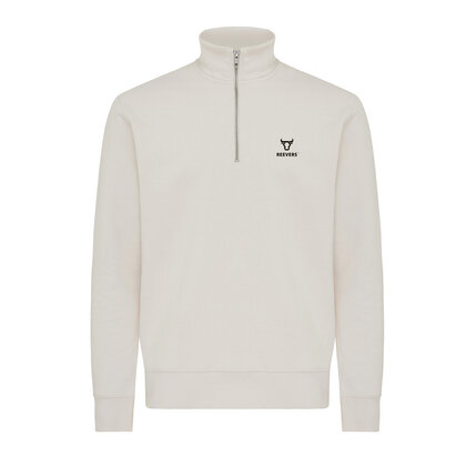 IQONIQ Elgon recycled cotton quarter zip sweater