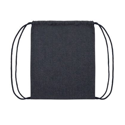 Impact AWARE&trade; recycled denim drawstring backpack