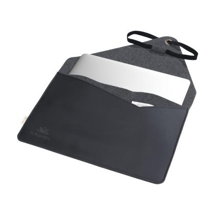 Recycled Felt & Apple Leather Laptop Sleeve 15/16