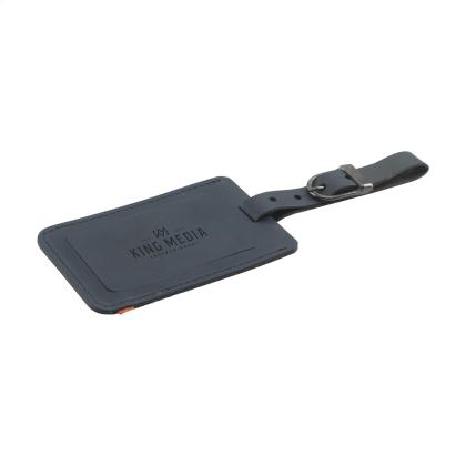 Recycled Leather Luggage Tag
