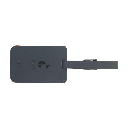 Recycled Leather Luggage Tag