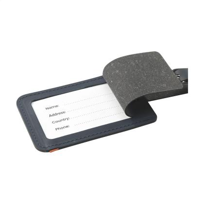 Recycled Leather Luggage Tag
