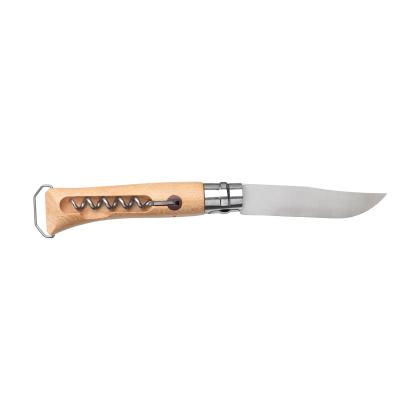 Opinel No 10 Corkscrew Bottle Opener in a sleeve