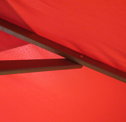 2m Square Wooden Eco Parasol