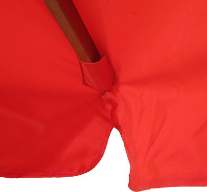 2m Square Wooden Eco Parasol