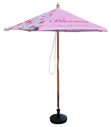 2m Round Wooden Parasol