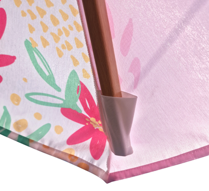 2m Round Wooden Parasol