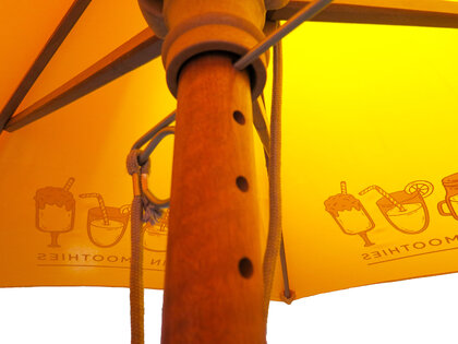 2.5m Round Wooden Parasol