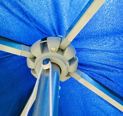 2m Square Aluminium Parasol