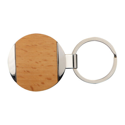 Metal-Wooden Key Ring Langhaus