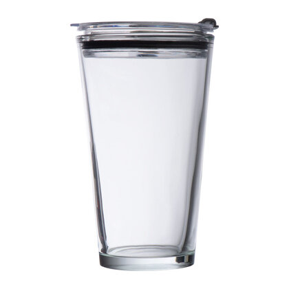 Glass Mug with Lid Wattenscheid 400 ml