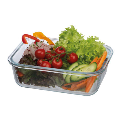 Glass lunchbox with bamboo lid