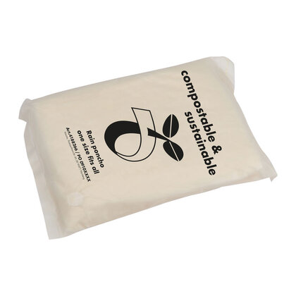 Compostable Rain Poncho Fleurus