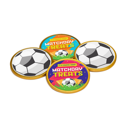 Matchday Treats - Medallion - 75mm - Foiled Chocolate